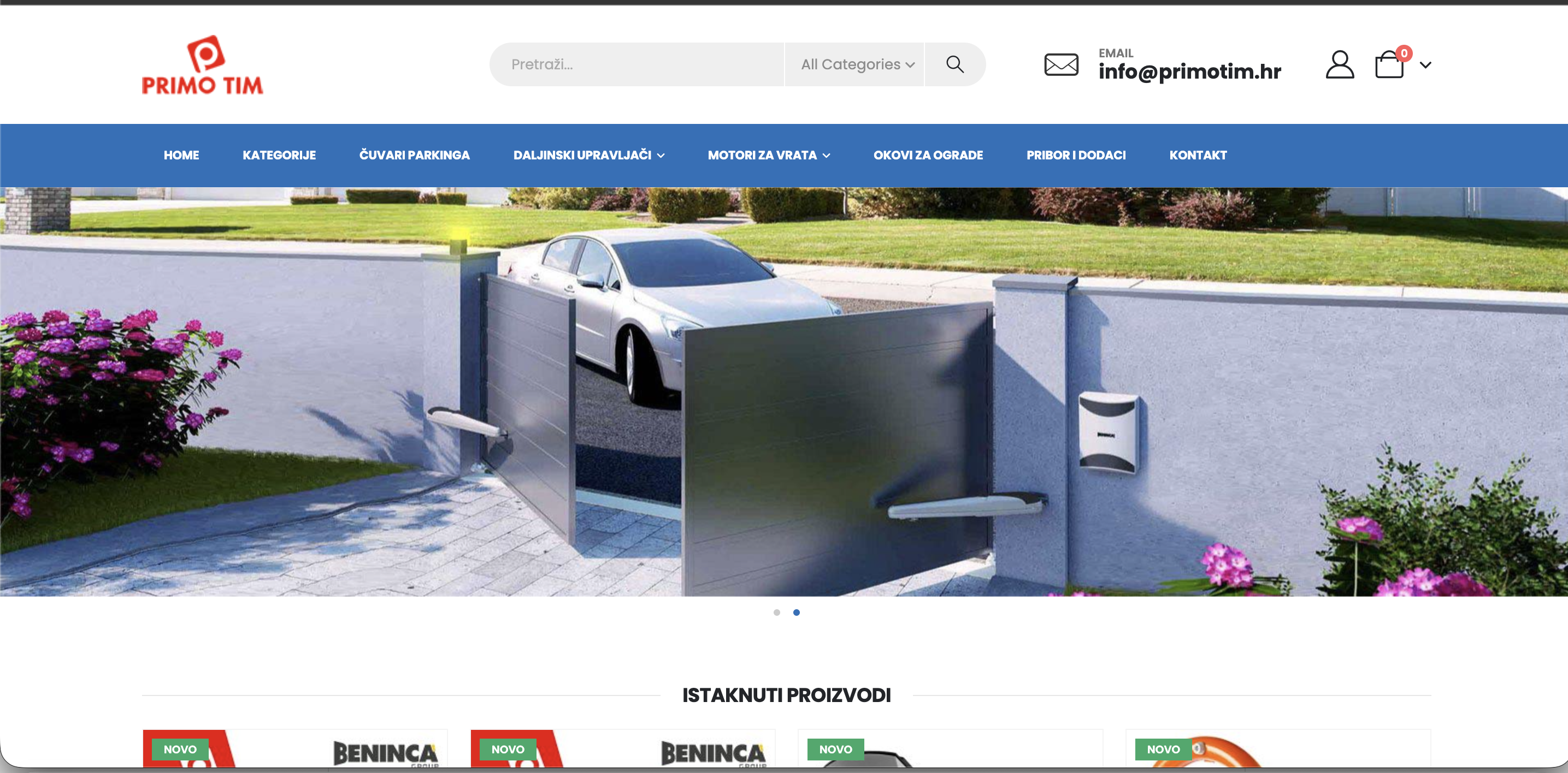 Primo Tim — web trgovina