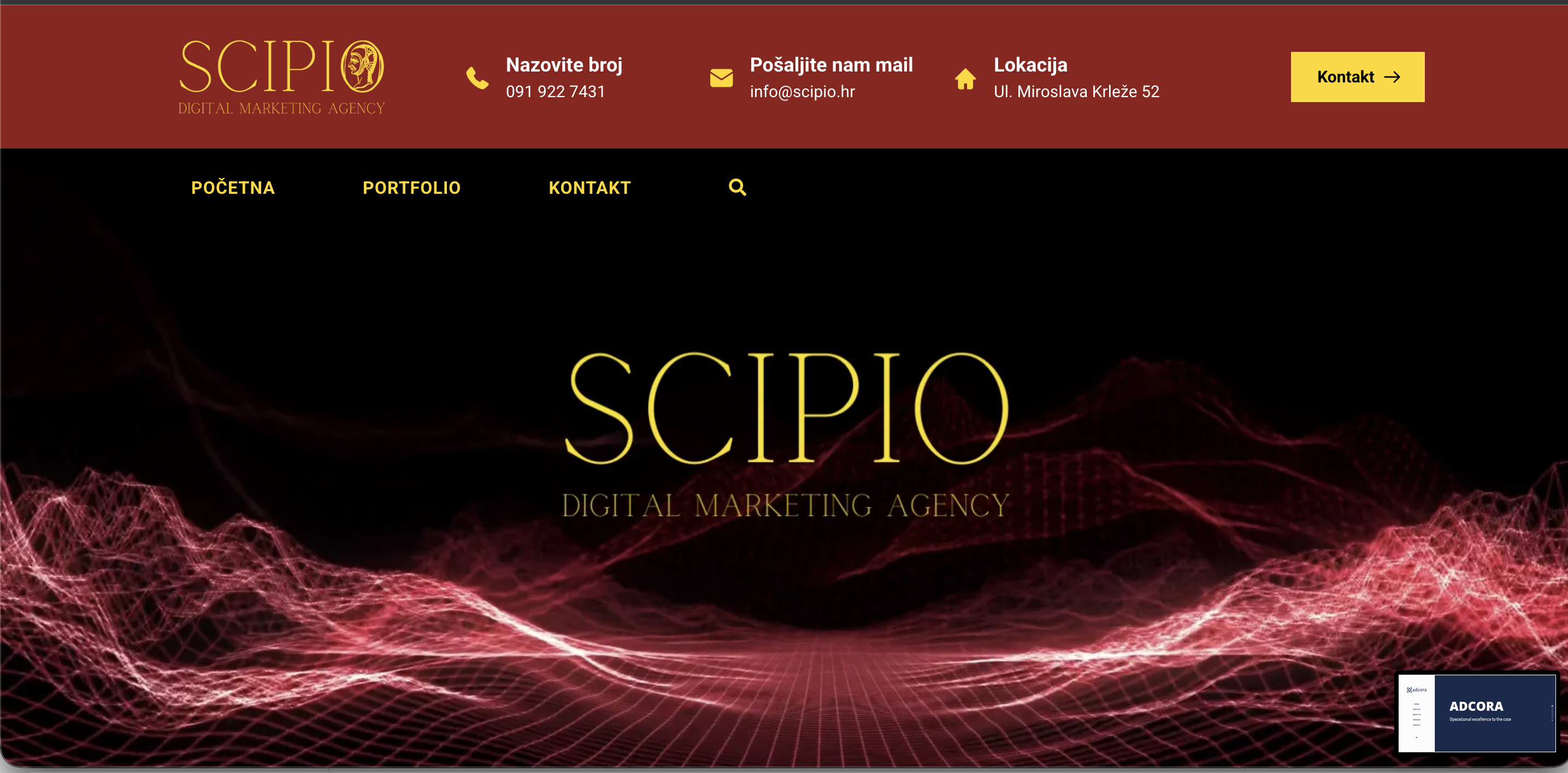 Scipio Digital Marketing Agency — web stranica